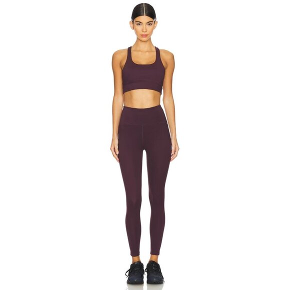 Beyond Yoga Powerbeyond Upsurge Sports Bra in Rich Plum Small New Womens - Picture 1 of 11